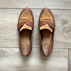 Toms loafers leather suede